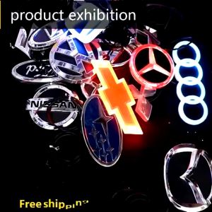 【Limited-time offer】 Car Sticker 4D White/Red/Blue LED Rear logo Emblem Lamp for Toyota