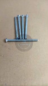 10 BUAH BAUT JF M5 X 70 FLAT HEAD SEKRUP M5X70 PANJANG 7CM 7 CM BAUD 8 5X70 5 X 70 MM 70MM OBENG PLUS SKRUP PUTIH GALVANIZ GALVANIS GALPANIS PITCH DRAT 0.8