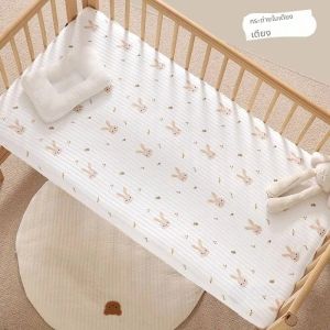 ผ้าปูที่นอนเตียงเด็กทารกผ้าฝ้ายแท้ที่นอนทารกปะต่อ120*60ซม. 2024 sprei Bed COVER ตามฤดูกาลสำหรับเด็กแรกเกิด