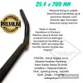 (( 25.4 x 700 MM )) Setang Sepeda Handlebar Stang Risebar Rise Bar Rise 60mm 6cm Sepeda MTB Gunung Federal Seli Lipat Ukuran Standar 25.4mm Steel. 