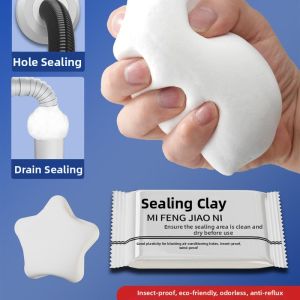 Sealing Plugging Water Pipe and Air Conditioner Holes Odor Prevention Waterproof Moldproof Gap Filler