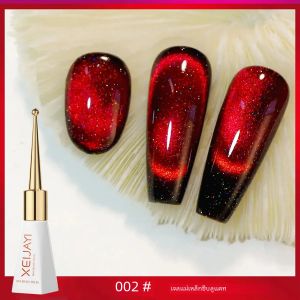 XEIJAYI Cat Eye อัญมณีเจลเล็บเซรามิคเจลแม่เหล็ก UV กึ่งถาวรเคลือบเงาเล็บอุปกรณ์สําหรับมืออาชีพ