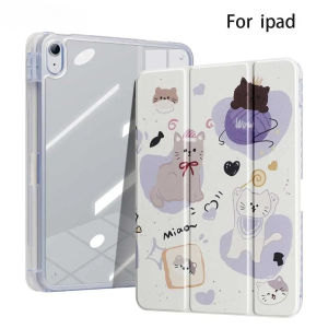 Ốp Bảo Vệ TPU Hình Mèo Con Dễ Thương Hàn Quốc Ins Kitten Miao~ Dành Cho iPad Pro 10/11 Inch 2020/6th/7th/8th/9th Gen/Air 3rd/Air 4th/Air 5th Gen 2022 | Vỏ/da Thời Trang Chống Sốc Chống Bụi Chống Rơi