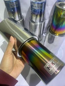Knalpot Racing Mobil HKS Gronel Rainbow Bahan Full Stainless Suara Nge-bass Adem Cocok Untuk Semua Mobil Bensin