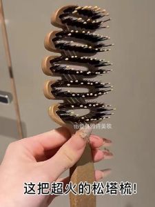 Thìa Cọ Đầu Ngọn Treo Cho Phụ Nữ Thìa Cọ Tóc Lông Heo Dùng Tại Nhà Làm Cho Mái Tóc Dày Lên Thìa Cọ Tóc Cỡ Lớn