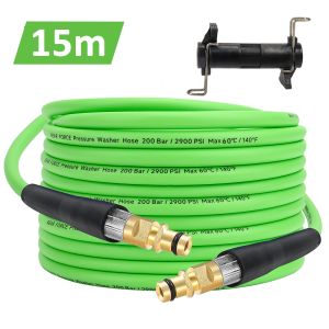 15m/50ft Pressure Washer Replacement Hose Super Flexible Hose 2900 PSI Kink Resistant Hose for Karcher K2-K7 Quick Connector
