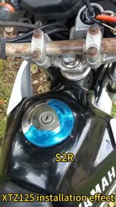 For Yamaha YBR125 YBR 125 XTZ 125 Electric Ignition Switch Lock Door Set Gas Tank Cap Seat Keys (4 Line)
