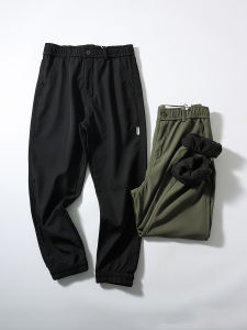 Quần Dài Nam Ống Rộng Thời Trang Mùa Đông Dày Dặn Chống Gió Lông Cừu Quần Dài Thường Ngày Cạp Chun