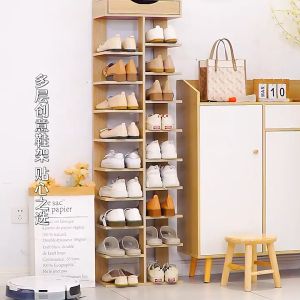 Shoe rack household indoor dormitory simple door narrow shoe cabinet multi-storey storage rack