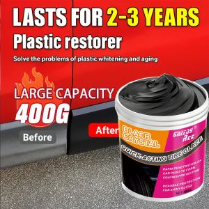 [All-in-One Repair Cream] All-in-One Plastic & Rubber Repair Cream - Instant Black Restoration Scratch Remover & Anti-Aging For