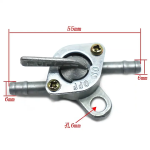 Shut Off Fuel Valve Gas Tank Fuel Switch Cut Off ON Valve Pump Tap Petcock For Gasoline Generator Engine Oil Tank Dirt Bike Go Kart ATV 6mm
