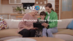 ARZOPA WiFi Digital Photo Frame 10.1 Inch IPS Touchscreen Electronic Photo Frame with 32GB Frameo Digital Picture Frames Share Photos Videos Music Calendar Alarm Auto Rotate