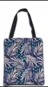 Kiarashafa - Tote Bag Bahan Kanvas Penutup Resleting Motif Kekinian