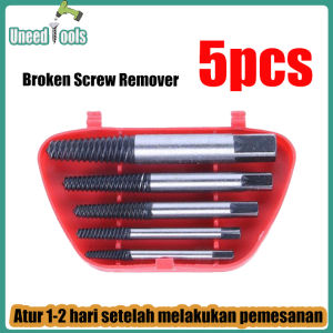 Broken Screw Remover 5 In 1 Screwextractor Tap Manual Set Isi 5 Pcs Mata Bor