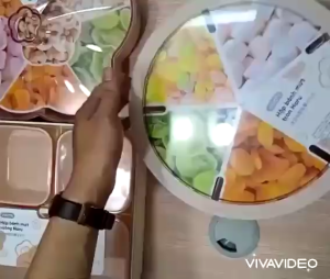 (Chính hãng Inochi) Hộp đựng bánh mứt Haru | Nhựa nguyên sinh an toàn thiết kế sang trọng tone pastel hiện đại