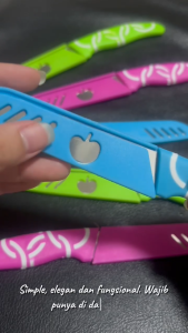 Hallobestie - Pisau Apel Stainless Pisau Buah Berwarna Pisau Dapur Tajam Pemotong Sayur Buah Termurah