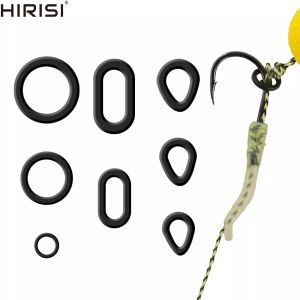 Hirisi 60pcs Carp Fishing Boilie Bait Rings for Pop Ups Boilies Hookbait Hair Rig Ring Method Feeder Fishing Accessories