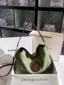 Jacoponnus Soft Leather Tote Bag Womens Commuter Crossbody Bag Large Capacity High Quality Texture 2025 New Style