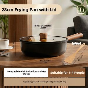 onlycook | Non-stick Lightweight Deepened Flat-bottom Frying Pan