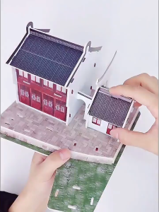 Đồ chơi lắp ráp 3D bằng xốp cho bé – Mô hình lâu đài nhà cửa xe công trình phòng ngủ sáng tạo