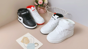 LUCKIDS Rubber Shoes Basketball Shoes Boys and Girls High Top Childrens Shoes Size 26-36
