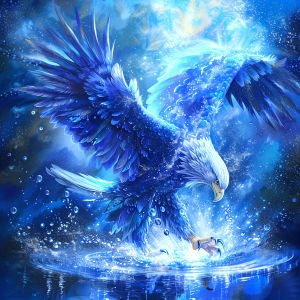 Huacan New Arrivals 2026 DIY Diamond Painting Eagle Water Diamond Mosaic Animal Complete Kit Gift