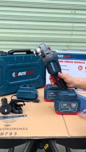 Máy Mài Pin BOSHUN BS-AG100BL Không Chổi Than 2 Pin 15 Cell [Mẫu Mới 2023]