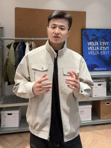 OUMULONG | Standing Collar Streetwear Macho Motorcycle Jacket