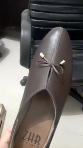 Sepatu Kulit Wanita / Flat Shoes Bahan Kulit Sapi Asli Garut Z-101