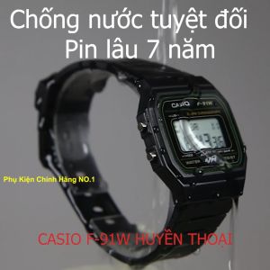 Đồng Hồ Nam/Nữ Casio F-91W3 .b. Chống Nước Tuyệt Đối Siêu Bền Pin Lâu 7 Năm