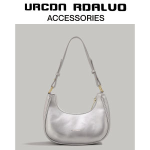UR High Quality Silver Breadstick Bag Womens New 2025 Underarm Versatile Commuting Handbag Single Shoulder Bag Fashionable