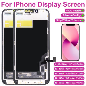 PINGSILING AAA+++ OLED For iPhone X XS MAX 12 13 Mini 14 15 Pro Max Plus Display 3D Touch Screen 