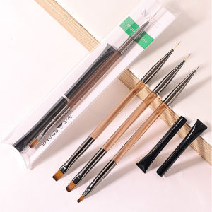 Acrylic Double Head Drawing Nail Brush Liner Brush Painting Pen Gel Brush Crystal Nail Art Brush Manicure