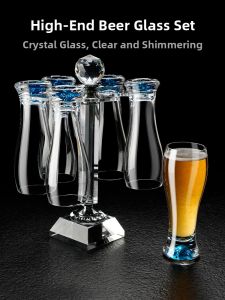 Luxury Thick Crystal Glass Beer Mug Set