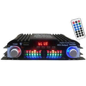 【Fast delivery】 Powerful 1600W Car Amplifier with Bluetooth and USB Support for Rich Audio Output in Vehicles