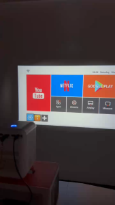 X10 Mini Projector HD1080p Android OS 2+16G Electric Focus Automatic Keystone Correction Shipped Locally In SG