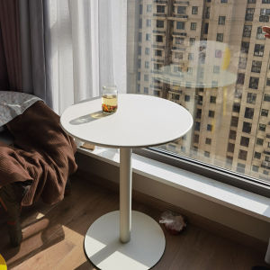Simple Modern Coffee Table Side Table for Balcony Reception Guest Sitting Popular Ins Style Milk Tea Shop Small round Table