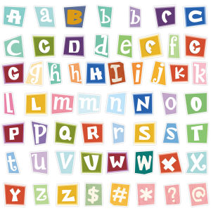 Learning Reward Waterproof Letter Stickers Childrens Study Decoration Laptop Tablet Decorative Stationery Paper Crafts