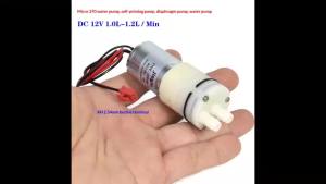 1Pcs Self-Priming Suction 370 Mini Diaphragm Water Pump 12V For DIY Dispenser Tea Table Garden Watering Small Pump