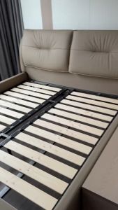 MERAKEE Queen/King Genuine Leather Bed Frame Bedroom Furniture JC819