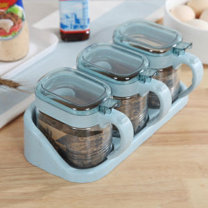Glass Seasoning Storage Jar Home