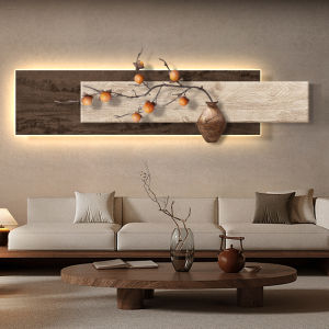 Modern Minimalist Style Sandstone Decorative Painting Living Room Sofa Background Wall Art Light Luxury Feelings Couch Decor