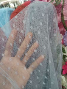 bahan/kain tulle dot