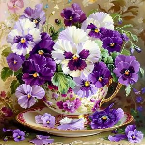 Bộ Tranh Kim Cương Thêu Đầy Đủ HUACAN Hoa Hồng Hoa Hướng Dương Hoa Loa Kèn Thiết Kế Hoa Văn Hình Vuông & Tròn Bằng Nhựa Trang Trí Nhà Cửa Tự Làm