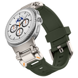 Dây Đeo Silicon Cho Đồng Hồ Samsung Galaxy Watch 9/8 40/44mm Dây Đeo Thể Thao Thoáng Khí Tương Thích Với Galaxy Watch Classic 46mm Khóa Bằng Thép Không Gỉ