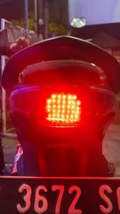 Lampu Stop Lamp Running Motor Beat Karbu 8 Mode Otomatis