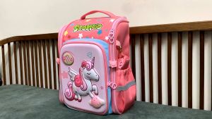 Balo trẻ em 3D ngựa Pony kỳ lân chống gù cho học sinh tiểu học lớp 1-2-3