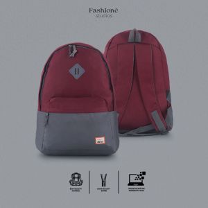 Tas Ransel Pria Tas Kuliah Sekolah Cowok Slot Laptop Tas Gendong Backpack Pria Punggung Kantong Akod