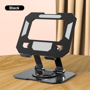 360-Degree Rotating Foldable Tablet Holder in Durable Metal for Desktop Convenience NO258