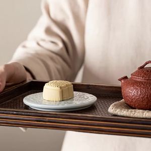 Đĩa Ăn Vặt Tròn Đúc Nổi Phong Cách Retro